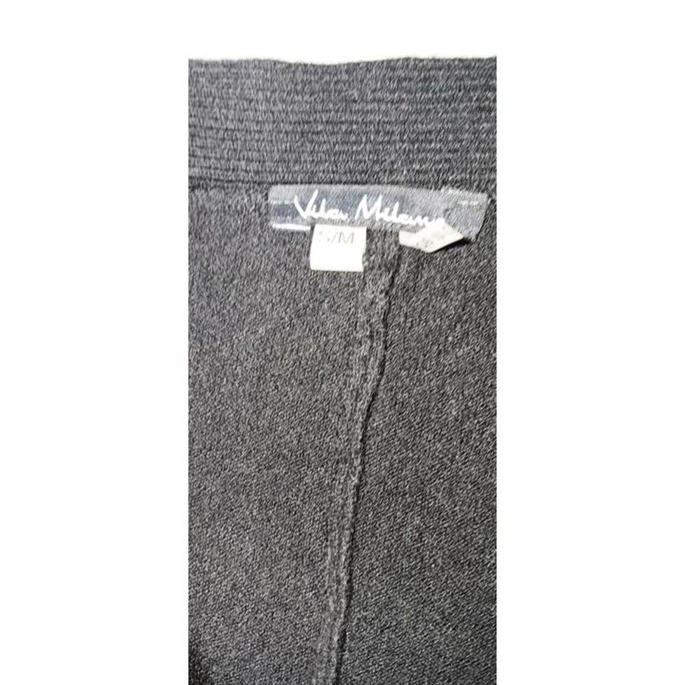 Vila Milano Wool Blend Poncho Style Sweater Womens Size Small Black And... - Picture 2 of 12